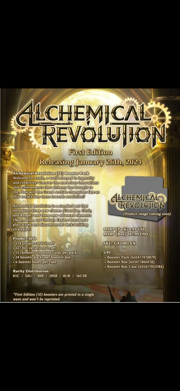 Alchemical revolution First edition booster box