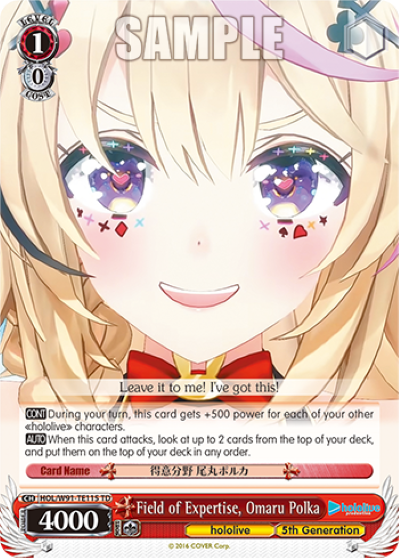 Field of Expertise, Omaru Polka