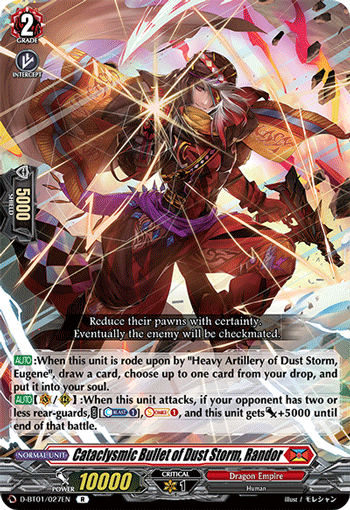 Cataclysmic Bullet of Dust Storm, Randor