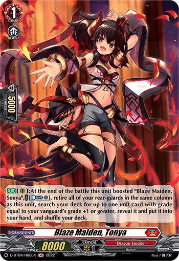 Blaze Maiden, Tonya